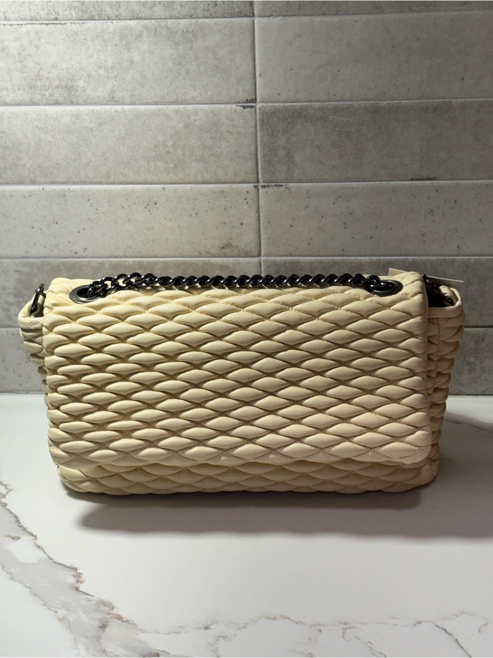FALORNI Italia LE BORSE made in Italy, shoulder bag, buttery yellow/cream color